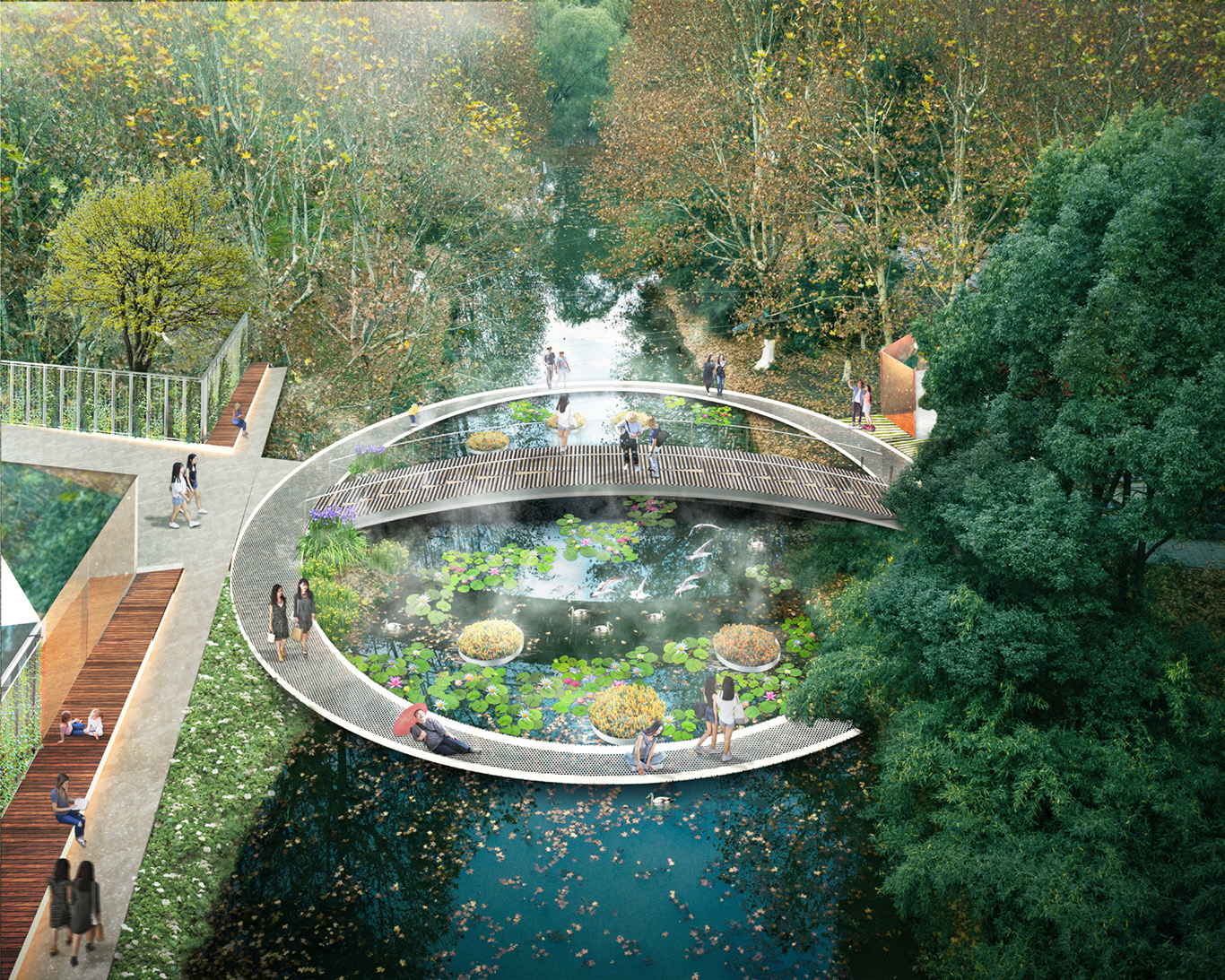 Stream Garden in Nanjing, China